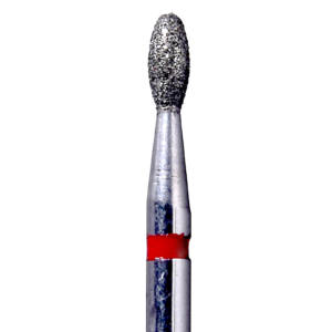 Defend 379-016F Fine grit, Egg/Football diamond burs, 10/Pk