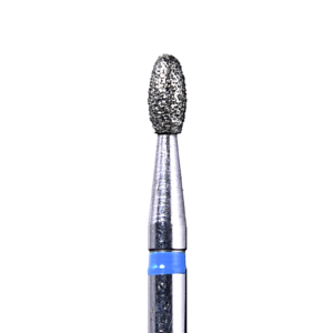 Defend 379-016M Medium grit, Egg/Football diamond burs, 10/Pk