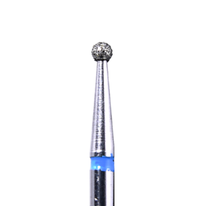 Defend 801-014M Medium grit, Round diamond burs, 10/Pk