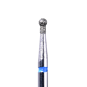 Defend 802-014M Medium grit, Round with Neck diamond burs, 10/Pk