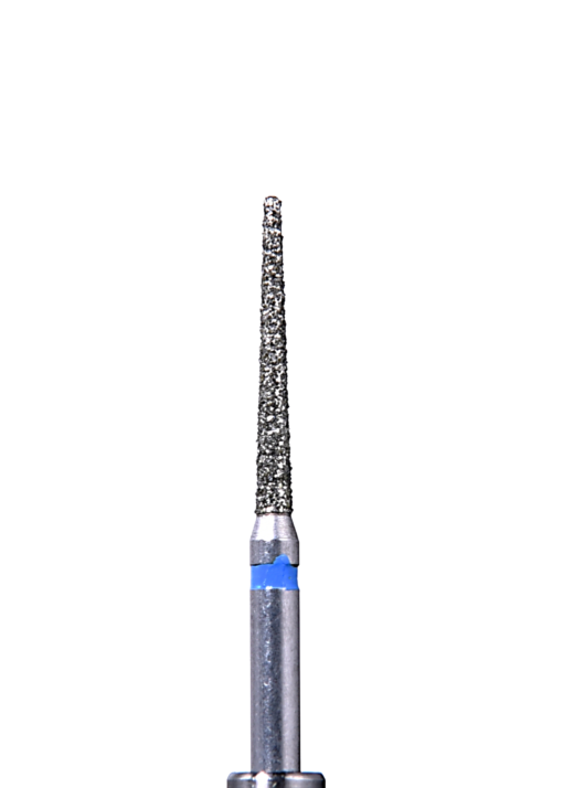 Defend 850-012M Medium grit, Round end taper diamond burs, 10/Pk