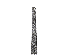 Defend 850-014M Medium grit, Round end taper diamond burs, 10/Pk