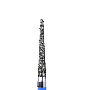 Defend 850-014M Medium grit, Round end taper diamond burs, 10/Pk