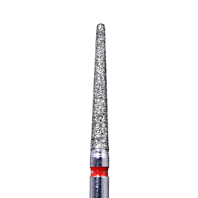 Defend 850-016F Fine grit, Round end taper diamond burs, 10/Pk