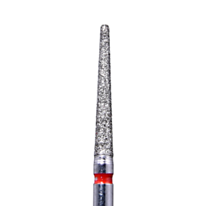 Defend 850-016F Fine grit, Round end taper diamond burs, 10/Pk