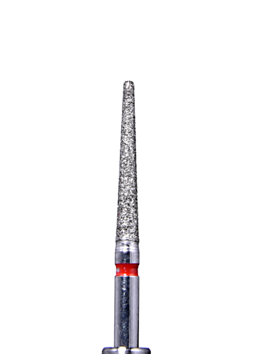 Defend 850-016F Fine grit, Round end taper diamond burs, 10/Pk