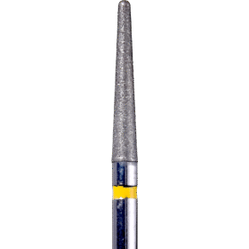 Defend 850-018SF Super Fine grit, Round end taper diamond burs, 10/Pk