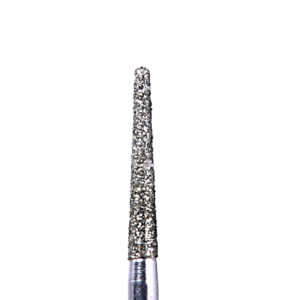 Defend 856L-016M Medium grit, Round end taper diamond burs, 10/Pk