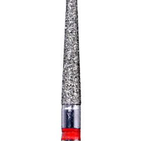Defend 856L-018F Fine grit, Round end taper diamond burs, 10/Pk
