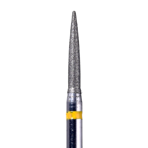 Defend 862-014SF Super Fine grit, Flame diamond burs, 10/Pk