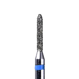 Defend 877-010M Medium grit, Beveled Cylinder diamond burs, 10/Pk