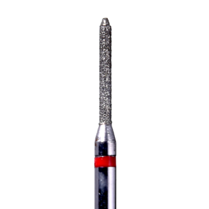 Defend 885-010F Fine grit, Beveled Cylinder diamond burs, 10/Pk