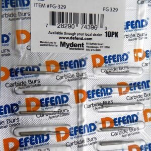 Defend Carbide Bur Pear shaped FG 329, 10 Burs individually packed