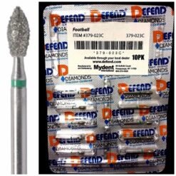 Defend Carbide Bur Football shaped Coarse 379-023C,  10 Burs / pack