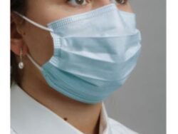 Level 3 Dual Fit Ear-Loop Face Mask, Pleated, Blue (50 ct)