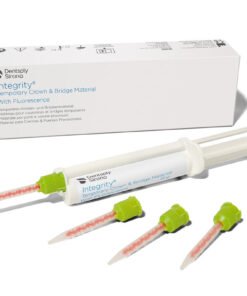 Dentsply Sirona Integrity Temporary Crown and Bridge Material With Fluorescence- 1 Mini-Syringe 15g - 10 Mini Mixing Tips - Shade A2 I Refill of 1