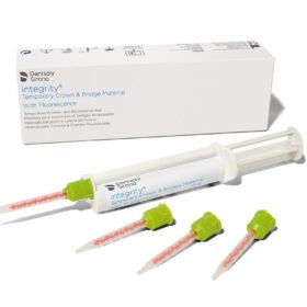 Dentsply Sirona Integrity Temporary Crown and Bridge Material With Fluorescence- 1 Mini-Syringe 15g - 10 Mini Mixing Tips - Shade A1 I Refill of 1