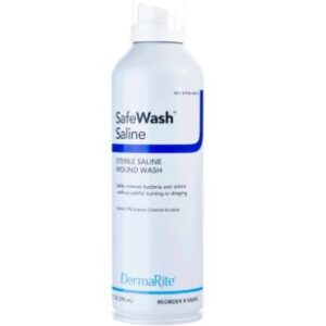 DermaRite, SafeWash Saline, Sterile Saline Wound Wash, Sterile 0.9% Sodium Chloride Solution