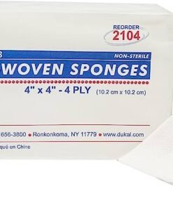 Dukal Clinisorb Non-Woven Gauze Sponge, 4" x 4", Non-Sterile, 4-Ply, 200/bg