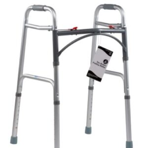 Dynarex Adult Two Button Folding Walker, (32”-39”), 1pc/bag