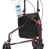 Dynarex DynaGo Zoom - Aluminum Rollator with 3inch Wheels, Red, 1pc/cs
