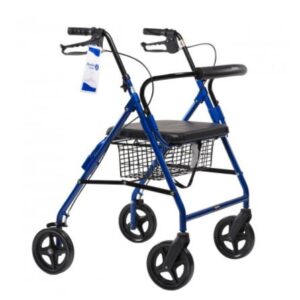 Dynarex DynaGo HD - Bariatric Rollator, Blue, 1pc/cs