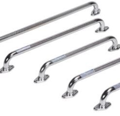 Dynarex Rotating Flange Knurled Grab Bar - 12inch , Silver , 1pc/box