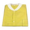 Dynarex Lab Jacket w/ Pockets: YELLOW Medium  10pcs/Bag