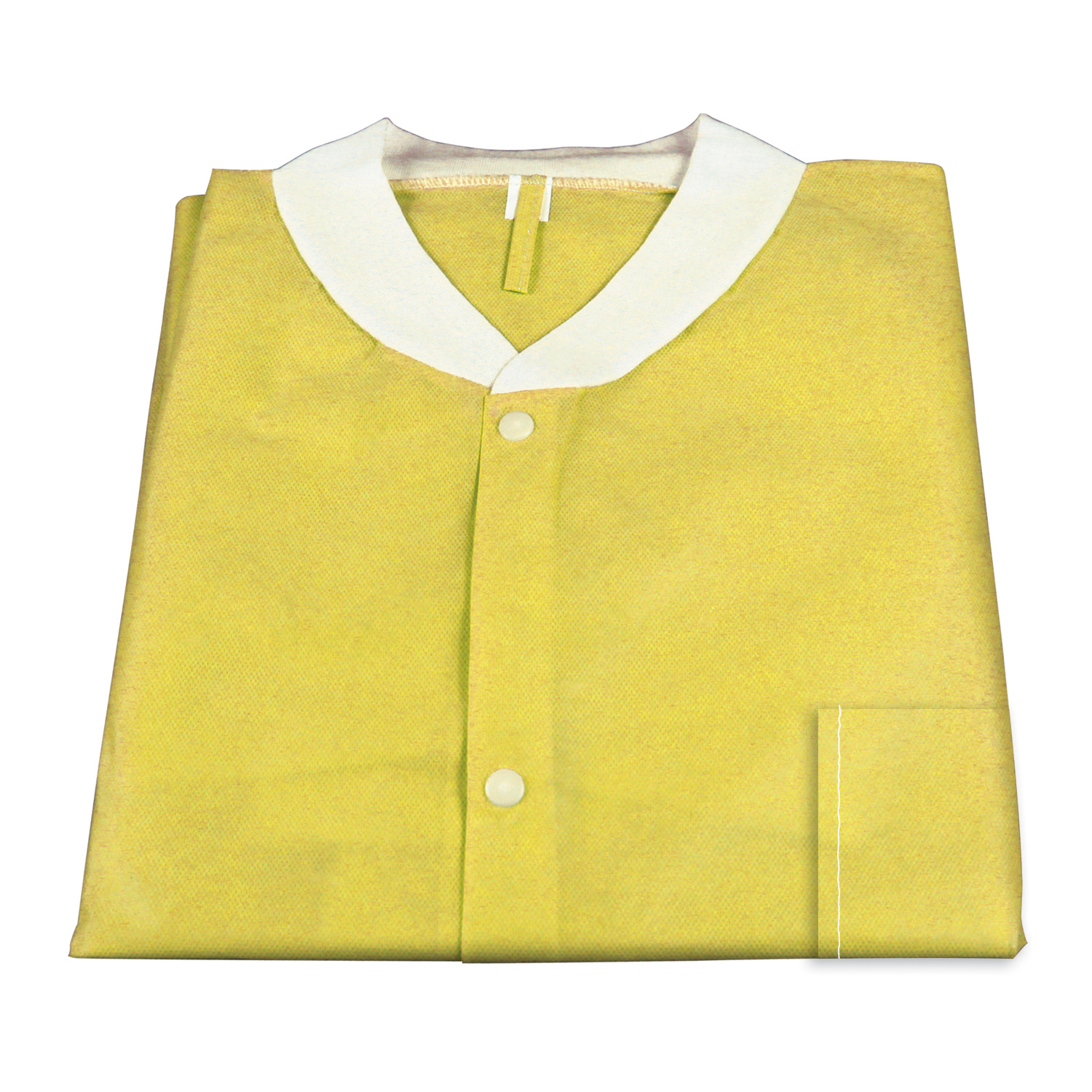 Dynarex Lab Jacket w/ Pockets: YELLOW 2XL  10pcs/Bag