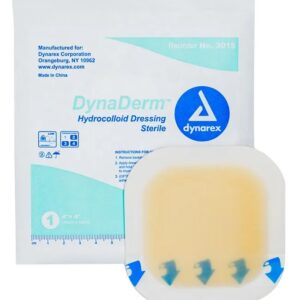 Dynarex DynaDerm - Hydrocolloid Dressing - Thin, 4" x 4" QTY 10