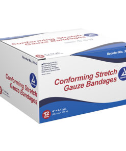 Sterile Conforming Stretch gauze bandages roll 4" x 4.1 yd. 12 / Box