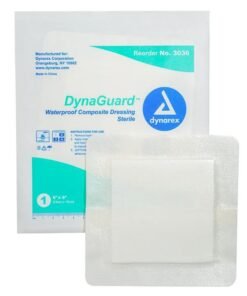 Dynarex DynaGuard - Waterproof Composite Dressing, 6" x 6",   10 Per Box