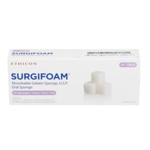Oral Sponge Hemostatic Sponge Surgifoam 1 X 1 X 1 X 1 cm Sterile