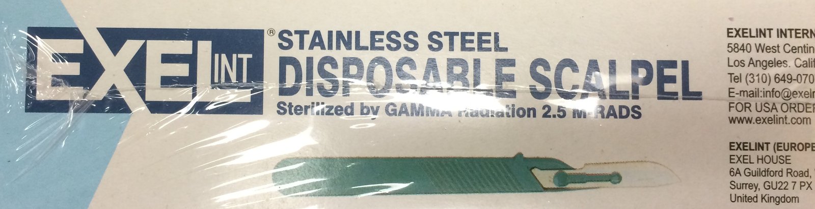 Stainless Steel Disposable Scalpel #15- Sterile - 10/Box