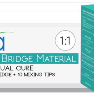 Hexa Temp Crown & Bridge Material 1:1 Ratio 50ml,  1 Cartridge+10Mixing Tips, A1 - HT-0001