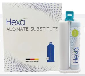 Hexa Alginate Substitute Impression Material, 2 X 50ml Cartridges + 6 Mixing Tips (HAS-0002)