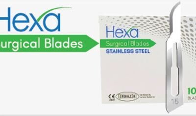 Hexa Surgical Blades #10 Carbon Steel (100)