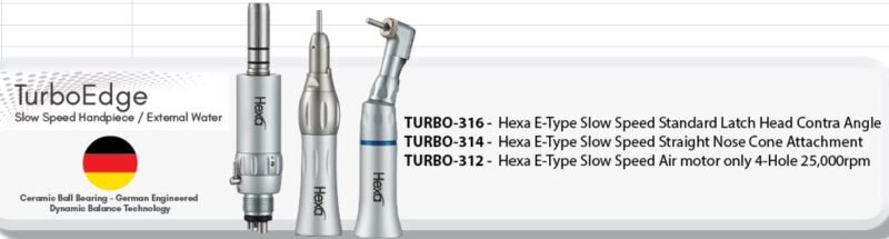 Hexa E-Type slow speed standard Latch head contra angle