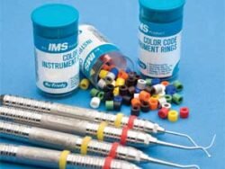 IMS Blue color coded instrument rings safe for all types of sterilization, box of 50 rings 