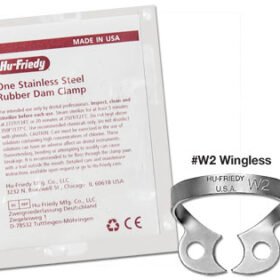 Hu-Friedy Rubber dam clamp #27N wingless bicuspid 1/pk