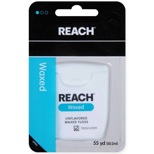 1 x Reach Dental Waxed Floss 55 Yds