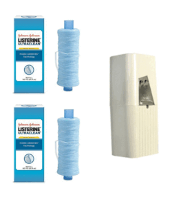 2 pk of LISTERINE® Ultraclean Mint Shred-Resistant Dental Floss Refill + Dispenser ( Combo Pack )