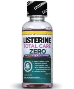 Listerine® Total Care Zero™ Mouthwash (Mouth rinse), Alcohol Free, Fresh Mint, 95mL (3.2 oz) Travel Size