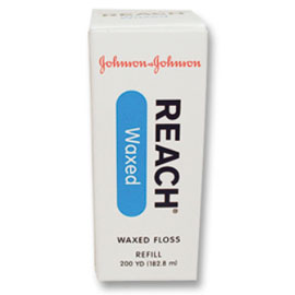 J&J REACH DENTAL FLOSS - PROFESSIONAL SIZE - Dental Floss, Waxed, unflavored, 200 yds