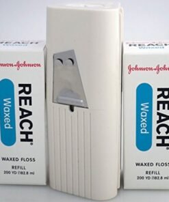 J&J REACH DENTAL FLOSS - PROFESSIONAL SIZE - Dental Floss, Waxed, 200 yds + 1 Dispenser