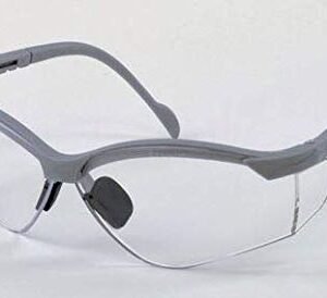 Breeze, Silver Frame/Clear Lens Safety Glasses