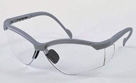 Breeze, Silver Frame/Clear Lens Safety Glasses