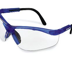 Breeze, Blue Frame/Clear Lens Safety Glasses