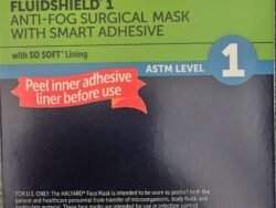 Halyard Fluidshield 1 Anti-Fog Surgical Mask with Smart Ahesive with SO SOFT Lining Green Face Masks ( Level 1 )