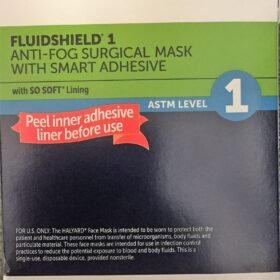 Halyard Fluidshield 1 Anti-Fog Surgical Mask with Smart Ahesive with SO SOFT Lining Green Face Masks ( Level 1 )